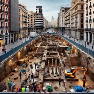 Descubren una ciudad romana oculta bajo la Gran Vía de Madrid