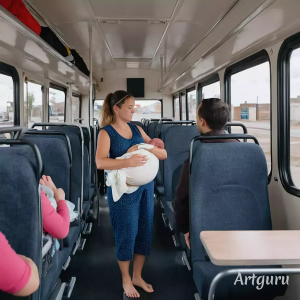 Una mujer da a luz en el autobús sin saber que estaba embarazada