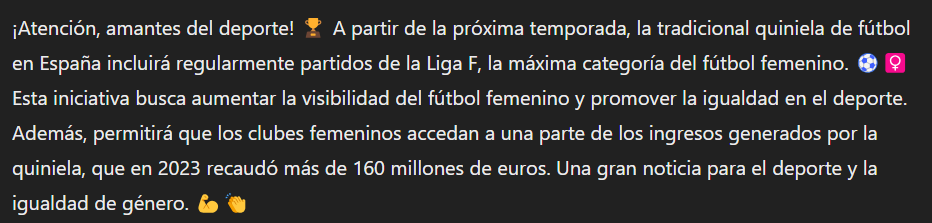 LA QUINIELA INCLUIRÁ PARTIDOS DE LA LIGA F DESDE LA PRÓXIMA TEMPORADA ⚽️♀️