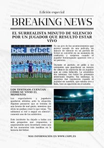 EL SURREALISTA MINUTO DE SILENCIO POR UN JUGADOR QUE RESULTÓ ESTAR VIVO