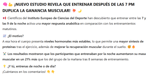 🧠💪 ¡NUEVO ESTUDIO REVELA QUE ENTRENAR DESPUÉS DE LAS 7 PM DUPLICA LA GANANCIA MUSCULAR! 💥🌙